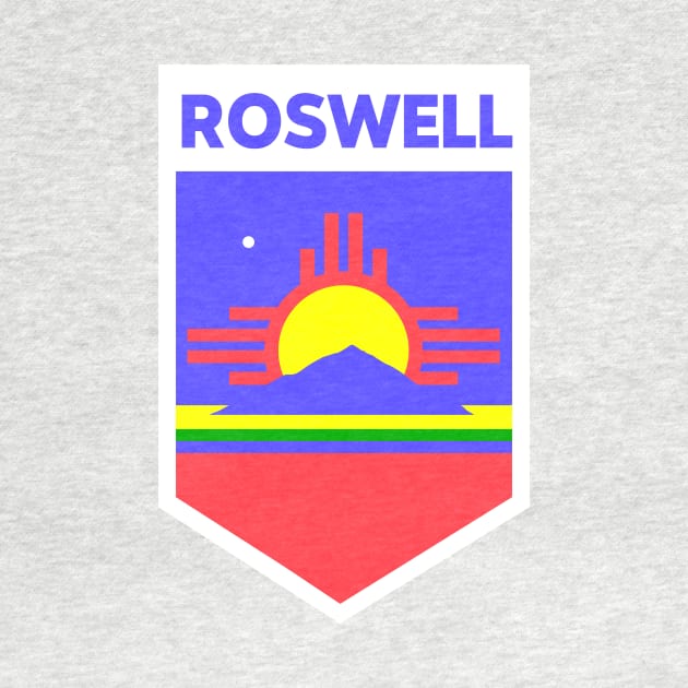 Roswell, New Mexico City Flag Emblem by SLAG_Creative